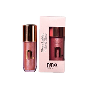 GLOSS LABIAL INSTANT GLOW TURMALINA - NINA MAKEUP