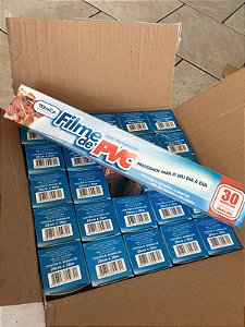 FILME PVC 28X30M CAIXA C/25BOBINAS TERMICA