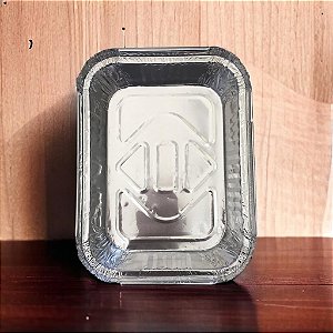 Bandeja de Alumínio Retangular T170 1150ML Sem Tampa Caixa Com 100unid Termica