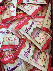 Maionese Saches Caixa Com 200 unidades 8g Oderich