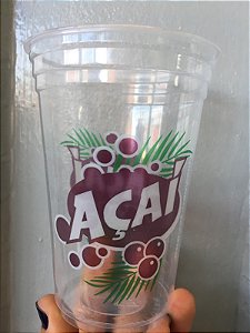 Copo Plástico Descartável Açaí Post Mix 330ml Tira/50 Copozan