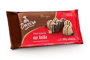 Cobertura Chocolate ao Leite Fracionada em Barra 1,005KG Doceiro