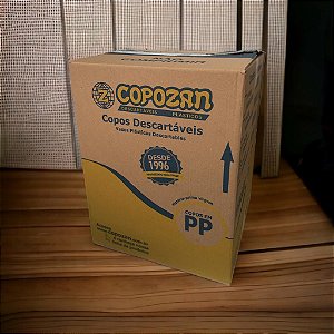 Copo Plástico 200ml Transparente Ed PP Caixa Com 2500 Copos Copozan