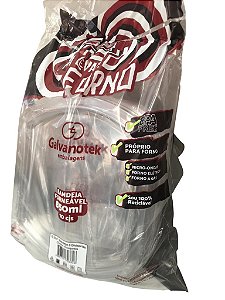 Bandeja Forma Forneável 3 Divisórias 850ml G231 Preto Cpet Kit Com 10 Conjuntos Galvanoteck