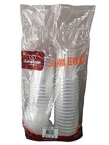 Kit Pote E Tampa G310sf 500ml Kit Com 25 Potes Redondo Pp Freezer E Microondas Galvanotek