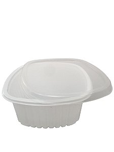 Pote Quadrado  Multiuso Freezer E Microondas Branco Caixa Com 300cj Galvanotek