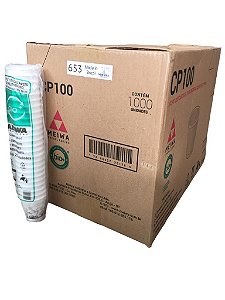 Copo Termico Isopor Eps100ml Caixa Com 1000 Copos 653 Impresso Meiwa