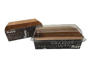Forma De Papel N 03t Café 11,5x5x3.5 Com Tampa Pacote Com 25 Unid