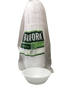 Pote Térmico Redondo Cumbuca Hf200 200ml Sem Tampa Pacote Com 50 Unidades Fibraform