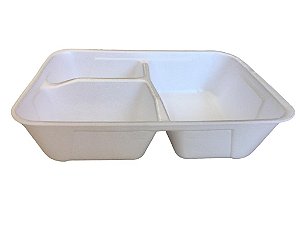 Marmiteira 3 Divisórias Eps Hf90/3f 900ml Caixa Com 100 Unidades Sem Tampa Fibraform