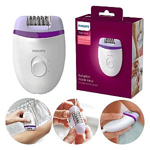 Depilador Elétrico Philips Satinelle Essential BRE225/00, 2 velocidades, Bivolt