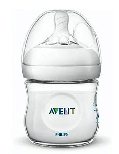 Mamadeira Pétala 125ml Avent Transparente Bico Recem Nascido