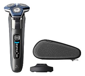 Barbeador Philips Shaver Skiniq S7887/35 Series 7000. Cinza 127/220v