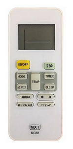 Controle Remoto Ar Condicionado Compatível Springer RG52 - C01301 - MXT