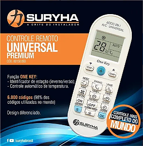 Controle Remoto Universal Premium - SURYHA