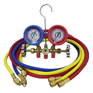 Manifold R410A/R407C/R22/R134A Jogo Com 3 Mangueiras 150cm - VULKAN