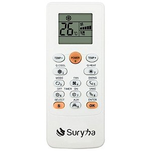 Controle Remoto Universal Split HI WALL 4.000 Códigos- 80150.063 - SURYHA