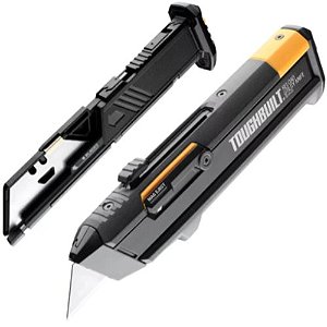 ESTILETE RECARREGAVEL COM 2 COMPARTIMENTOS DE LAMINAS TOUGHBUILT