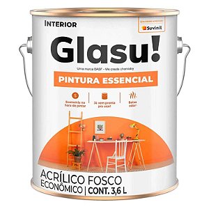 TINTA PAREDE (A) ECONO. GLASU PINTURA ESSENCIAL BRANCO 03,6L GL SUVINIL
