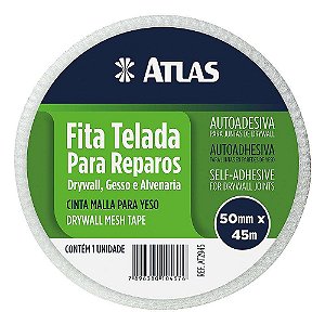 FITA TELADA PARA DRYWALL 50MM X 45 MTS ATLAS