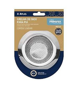 RALINHO DE INOX PARA PIA PREMIUM 11,5CM ATLAS