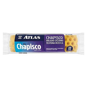 ROLO DE TEXTURA RUSTICA E CHAPISCO 23CM ATLAS