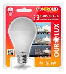 LAMPADA LED BULBO (Z) CONTROLED 3 TONS 9W BIV 2700K