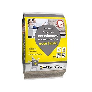 REJUNTE PORCELANATOS CER 1KG CINZA PLATINA QUARTZOLIT