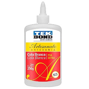 COLA BRANCA PVA EXTRA 250G ARTESANATO TEKBOND
