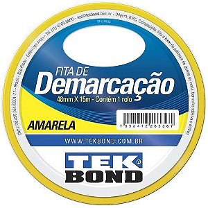 FITA DEMARCAÇÃO SOLO TEKBOND 48X15M AMARELO