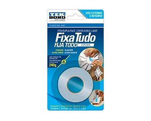 FITA DUPLA FACE TEKBOND ESPUMA 19MMX1,5M BLISTER