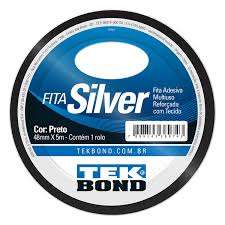 FITA SILVER TAPE PRETA 48MMX5M TEKBOND