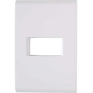 PLACA LIZ 4X2 1P HORIZONTAL BRANCA TRAMONTINA