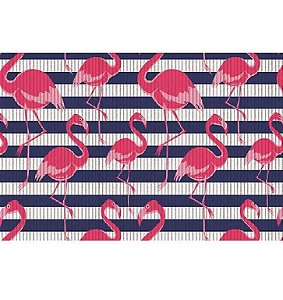 PASSADEIRA TROP. 43CM FLAMINGO AZUL METRO KAPAZI