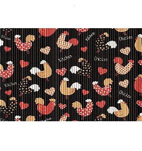 PASSADEIRA TROP. 43CM GALINHAS BLACK 2.0 METRO KAPAZI