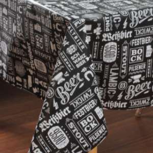 TOALHA MESA MAXTERM BOTECO PRETO 1,4M X METRO PLASTCO