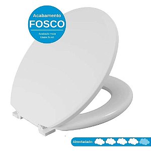 ASSENTO ALMOFADADO OVAL CLICK BRANCO ASTRA TPK2/CK*BR-FOS