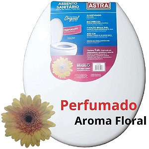 ASSENTO ALMOFADADO OVAL PERFUMADO 1 BRANCO ASTRA TPKP*BR1
