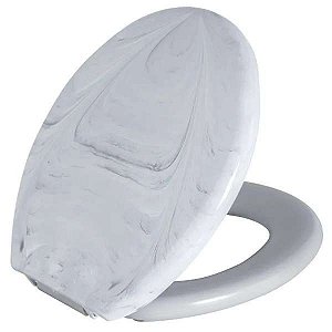 ASSENTO RIGIDO OVAL SOFT BRANCO MARMORE ASTRA TPJ/M*BR-MM