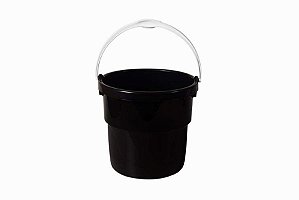 BALDE PLASTICO 8 LITROS PRETO ASTRA