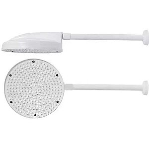CHUVEIRO PLASTICO BRANCO 8"X1/2" ASTRA CV81