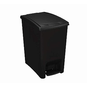 LIXEIRA DE PEDAL DUPLA ABERTURA PRETO ASTRA LPDA10*PR-PR