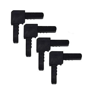 KIT ACESSORIOS TELA FACIL PRETO PARA PERFIL