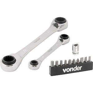 CHAVE ESTRELA/BITS JG 8A19MM CATRACA 13PC V
