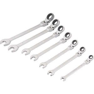 JOGO CHAVE COMBINADA 8A19MM CATRACA ARTIC7PC VD