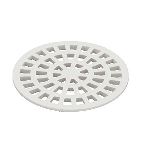 GRELHA PLASTICO 100MM REDO BRANCO ABERTO KRONA