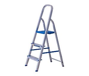 ESCADA ALUMINIO 3 DEGRAUS ALUMASA