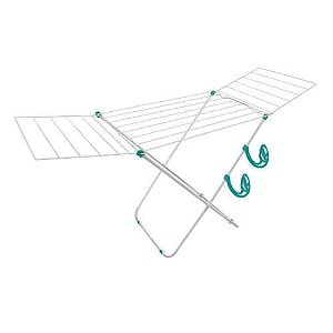 VARAL DE CHAO SECALUX ACO NAPOLES 1,40M BRANCO COM ABAS