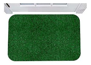 TAPETE GRAMA SINTETICA VERDE 40CM X 60CM