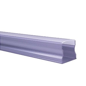 PERFIL LED SOBREPOR 2 METROS 17,2 X 14,5 MM PRATA POP GAYA 7371